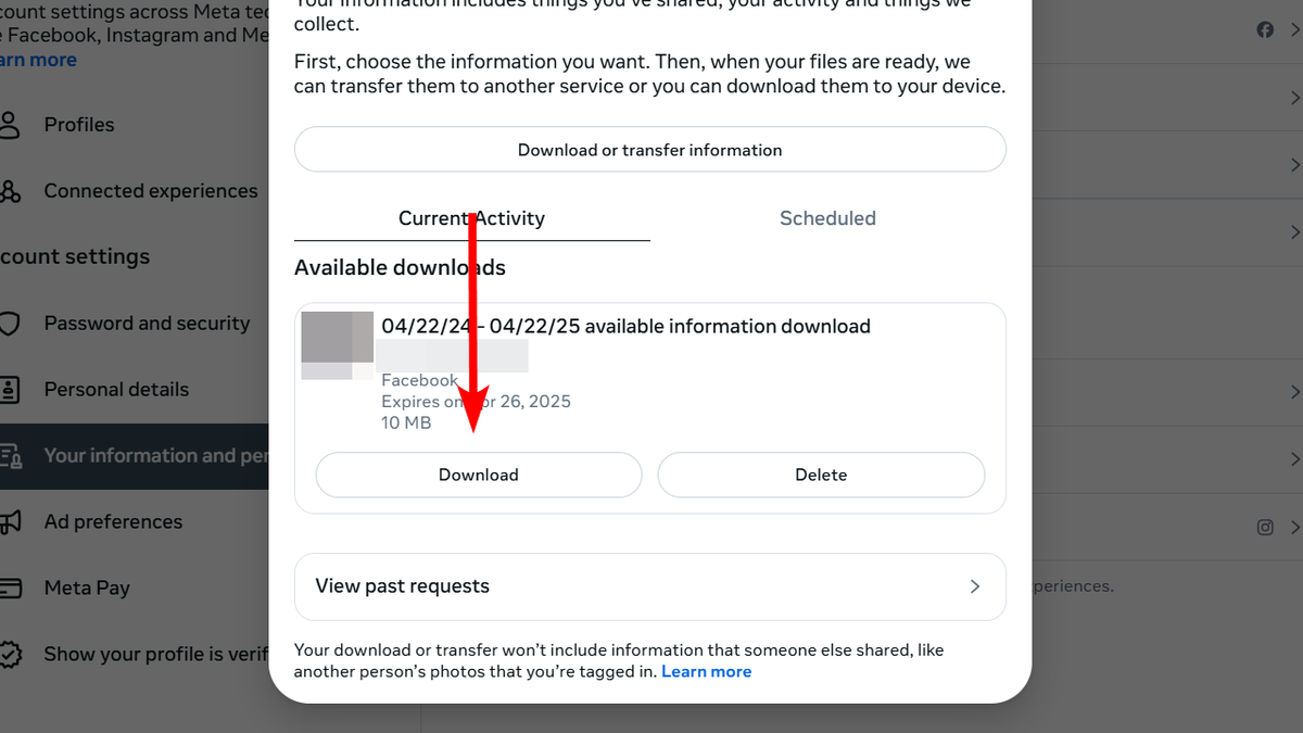 Facebook data 12