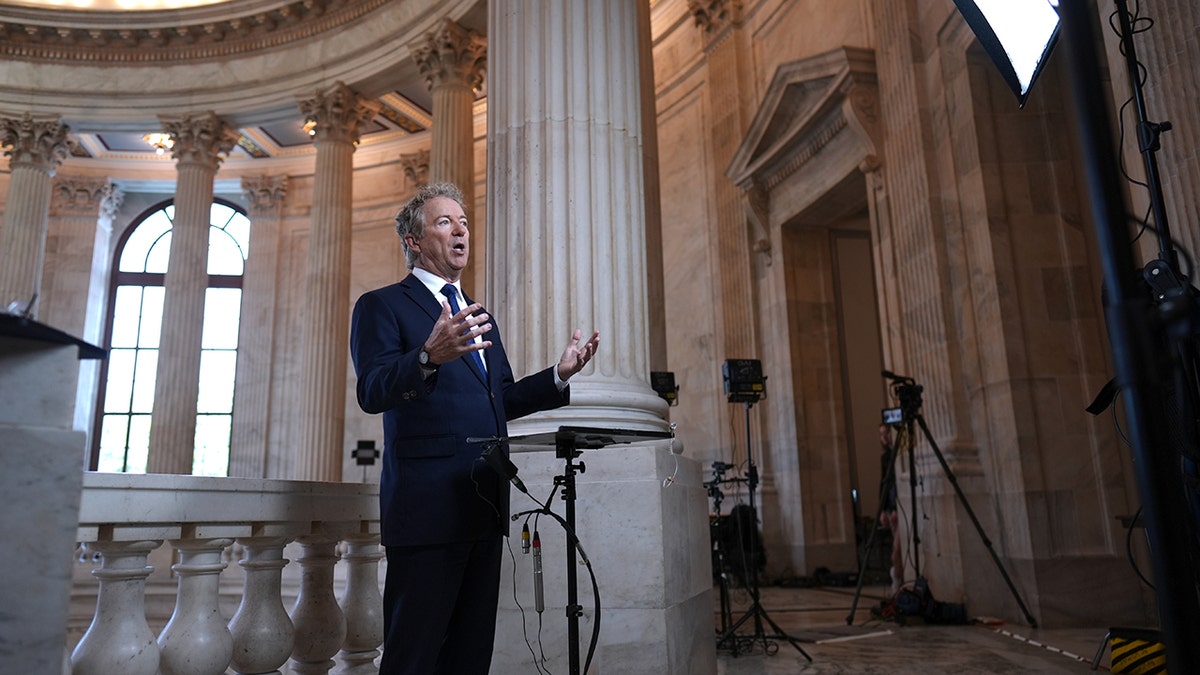 Rand Paul during a Capitol TV interview