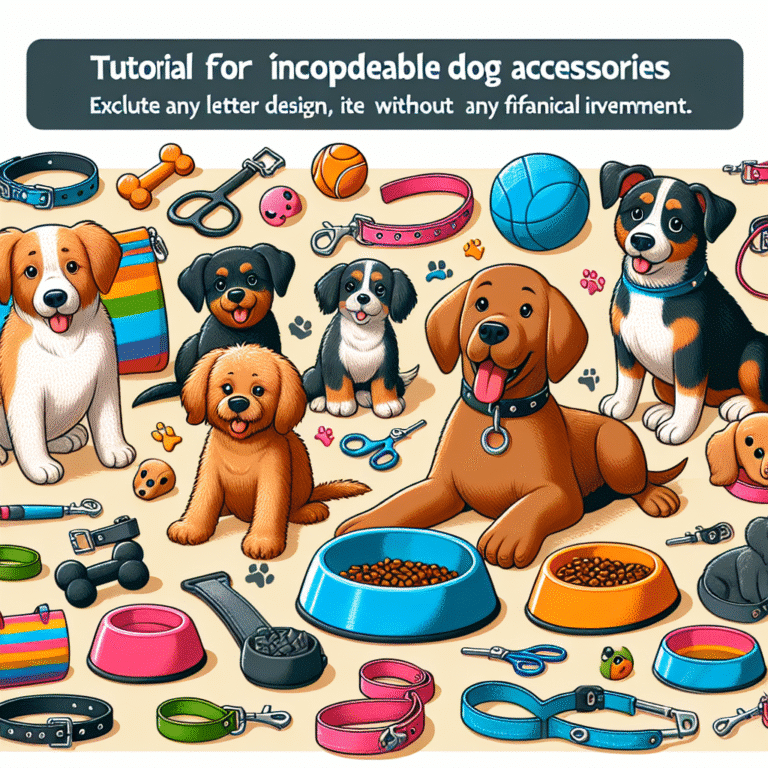 tutorial de acessórios baratos para cães
