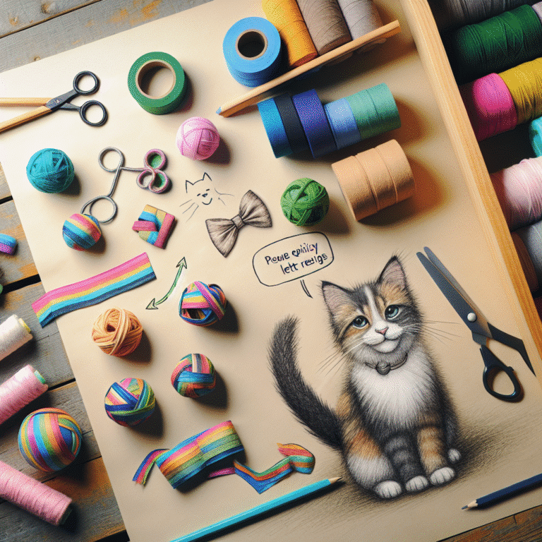 como criar brinquedos seguros para gatos